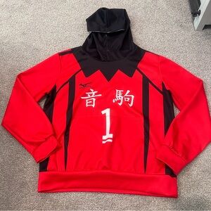 MIZUNYORO Anime Costume High School Sport Japanese Letters Men’s M Hoodie